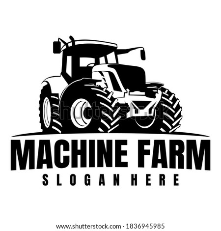 machine farm logo icon design vector Royalty-Free Stock Photo #1836945985