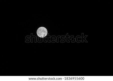 full moon shot in full frame