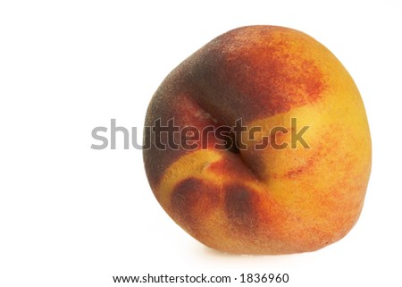 isolated peach