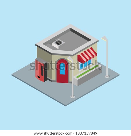 Building isometric icon,Can be used for web, print and mobile