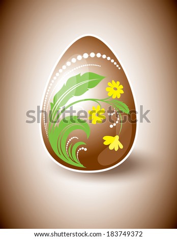 Easter Egg Modern Illustration.