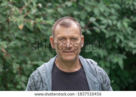 Close up portrait of a sixty year old man. Royalty-Free Stock Photo #1837510456
