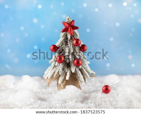 Holiday Christmas background. New Year's and Christmas. Christmas card background with Christmas tree. Direct view. Copyspace