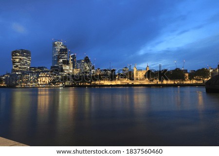 City of london during night