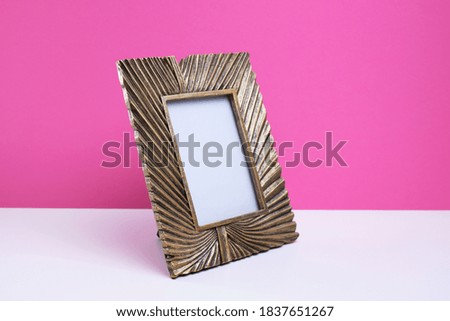 photo frame on a colored background