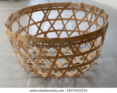 Handmade Bamboo Basket for offering in Bali, Indonesia or for fruits and many things