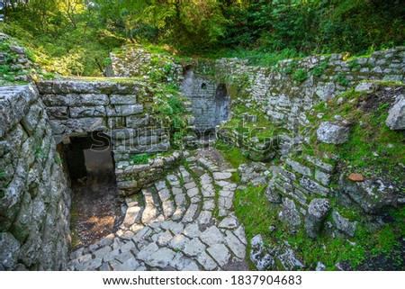 Ruins of ancient town in Butrint. Albania.