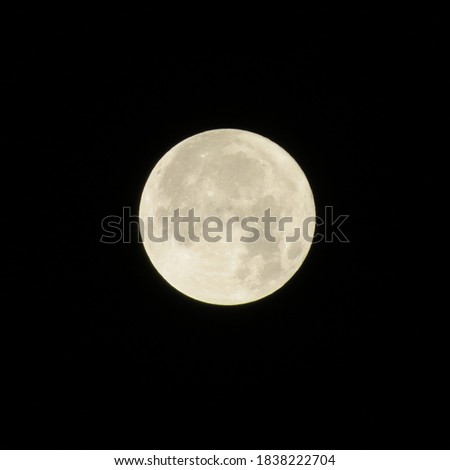 A perfect picture of a beautiful full harvest moon.