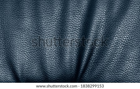 Dark blue leather texture background surface
