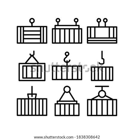 Container icon or logo isolated sign symbol vector illustration - Collection of high quality black style vector icons
