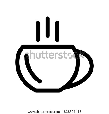 warm coffee icon or logo isolated sign symbol vector illustration - high quality black style vector icons
