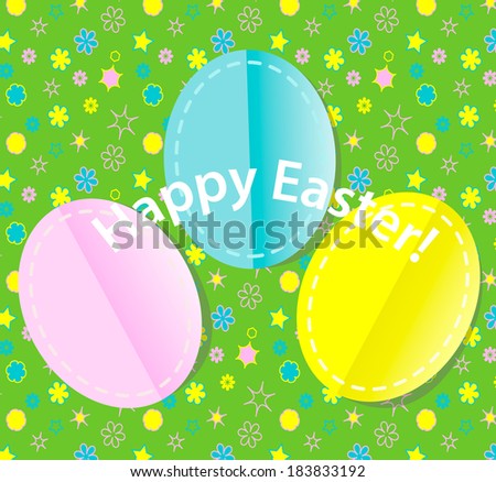 Happy Easter, vector illustration