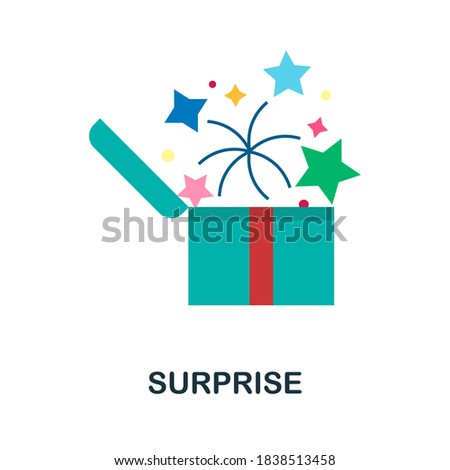 Surprise icon. Simple element from celebration collection. Creative Surprise icon for web design, templates, infographics and more