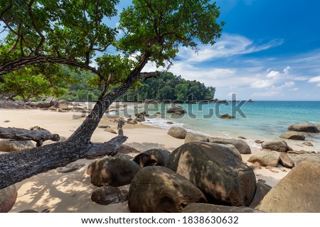 Seascape Small sandy beach,Khao Lak-Lam Ru National Park, Khao Lak, Phang Nga, Thailand
 Royalty-Free Stock Photo #1838630632