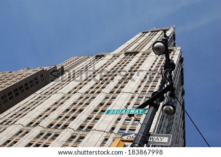 skyscraper at Broadway, NYC