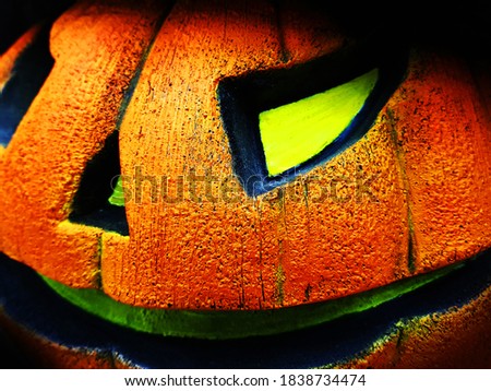 Halloween. The symbol of the holiday. Pumpkin. Trick or treat.
