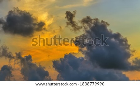 Sky and Clouds Seamless Textures background dark surface abstract. Blurred abstract Scenic Colorful Sky Sunset Dawn Sunrise.