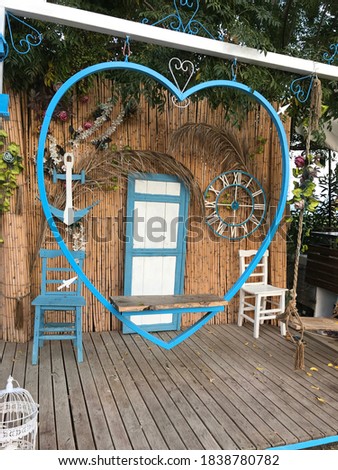 romantic decoration place for taking pictures