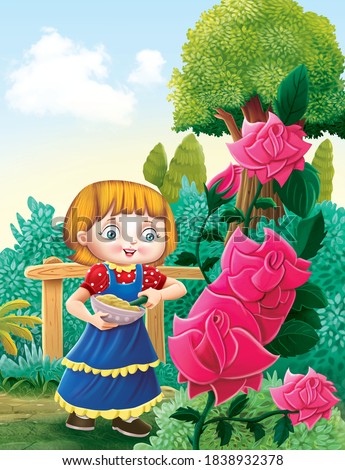 Roses are pink rhymes cartoon image illustration 