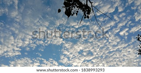 Sky image in evening time