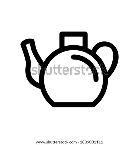teapot icon or logo isolated sign symbol vector illustration - high quality black style vector icons

