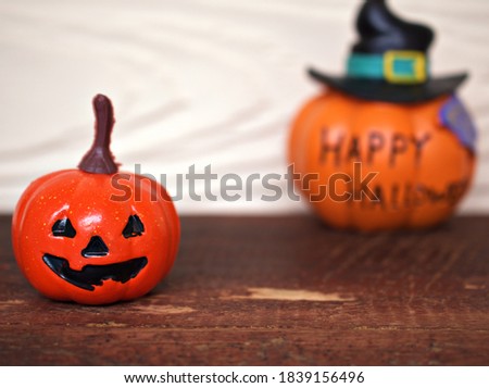 Happy halloween orange pumpkin celebration in october 