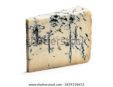 Gorgonzola  cheese isolated on white background  Royalty-Free Stock Photo #1839158653