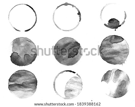 mirror circles isolated on white background. framework for design