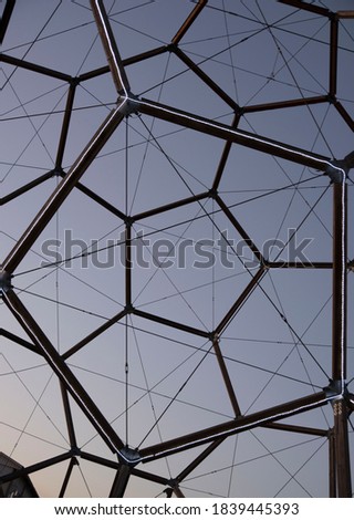 object in the shape of a hexagon, pattern and texture on a surface