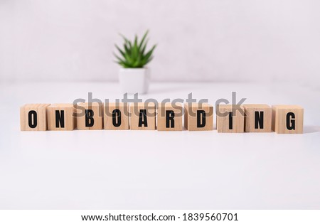 Word writing text Onboarding. Business concept for Action Process of integrating a new employee into an organization Man holding marker notebook page crumpled papers several tries mistakes. Royalty-Free Stock Photo #1839560701