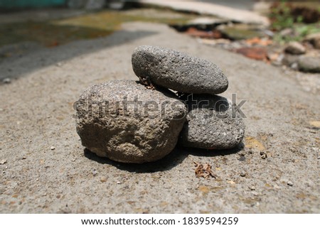 Small rocks in front of my house