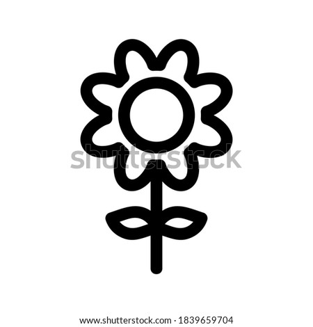Sunflower icon or logo isolated sign symbol vector illustration - high quality black style vector icons
