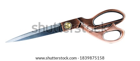 Tailor's scissors isolated on a white background