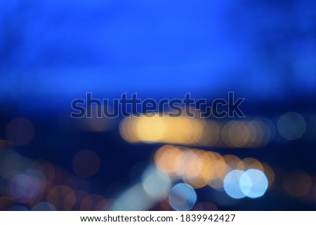 abstract blue background bokeh lights