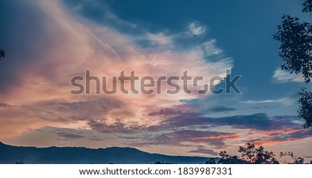evening picture of sky and clouds in mandi himachal pradesh India