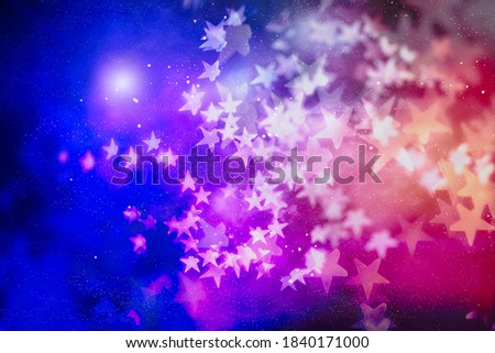 Background with colorful and illuminating lights in circle shapes with black background, new year background