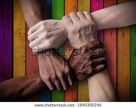 Union Teamwork. Team Inclusiveness. Inclusive Company - Inclusive Society Royalty-Free Stock Photo #1840300246