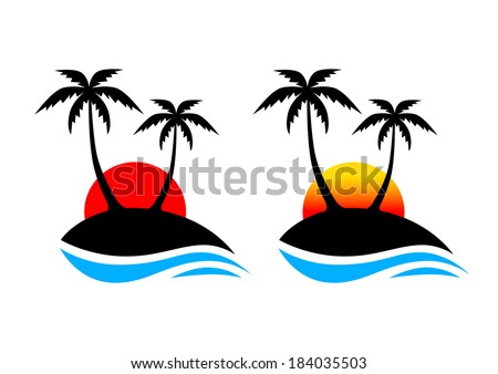   Palm tree icon  
