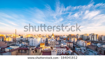 Early morning in Buenos Aires, Argentina Royalty-Free Stock Photo #184041812