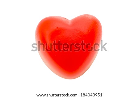candy hearts isolated on white background