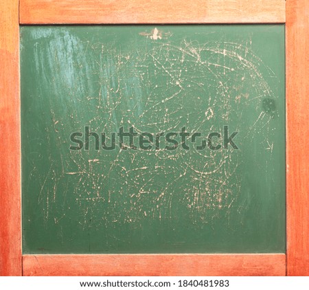 Green Chalkboard With Wooden Frame