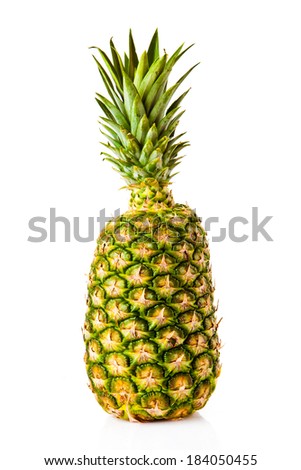 Fresh  pineapple Isolated on a white background.