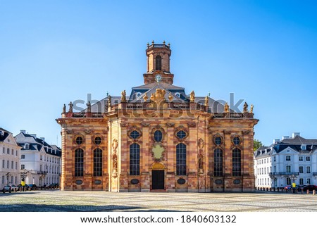 Saint Ludwig Church in Saarbruecken, Germany 