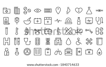 Medical icon pack. icons with minimalist concept line style. suitable for your project.Building icon pack. icons with minimalist concept line style. suitable for your project.