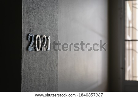 Metal 2021 number on the wall