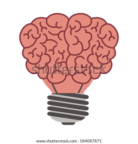 bulb design over white background, vector illustration