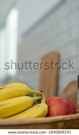 vertical banner with a picture of fruits at the bottom, on top there is a place for a signature for culinary ideas, recipes