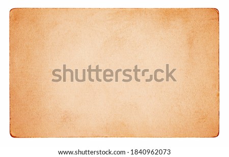 Vintage paper background isolated - clipping path included	