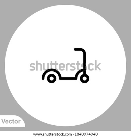 Scooter icon sign vector,Symbol, logo illustration for web and mobile