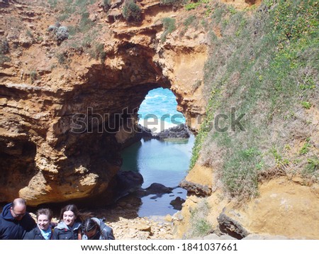 The Grotto with blue sea